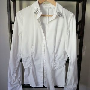 NY&CO White Button Down Top